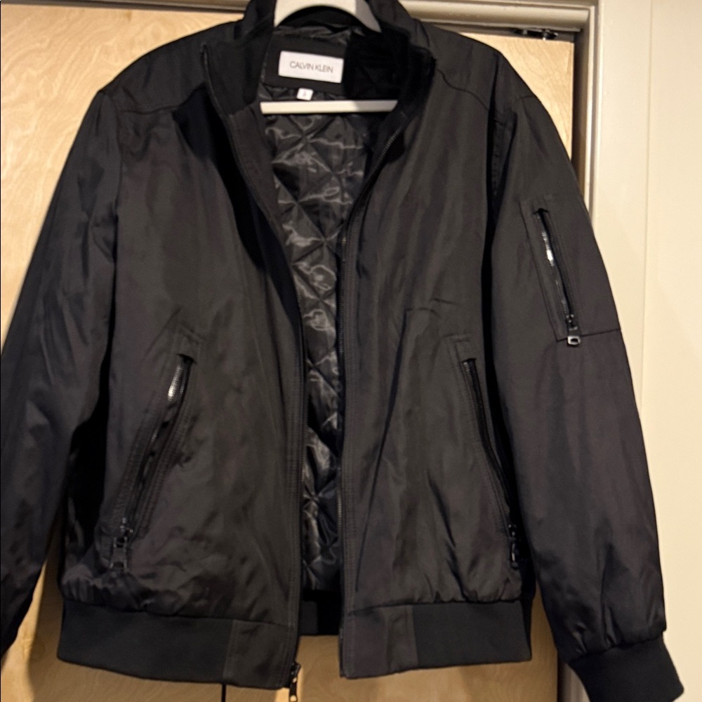 Calvin Klein Men's Black Bomber Jacket